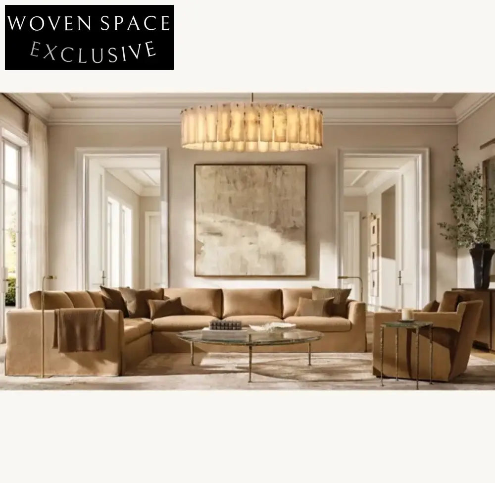 Luxury Custom Handcrafted Marble Coffee Table for Elegant Living Room Decor