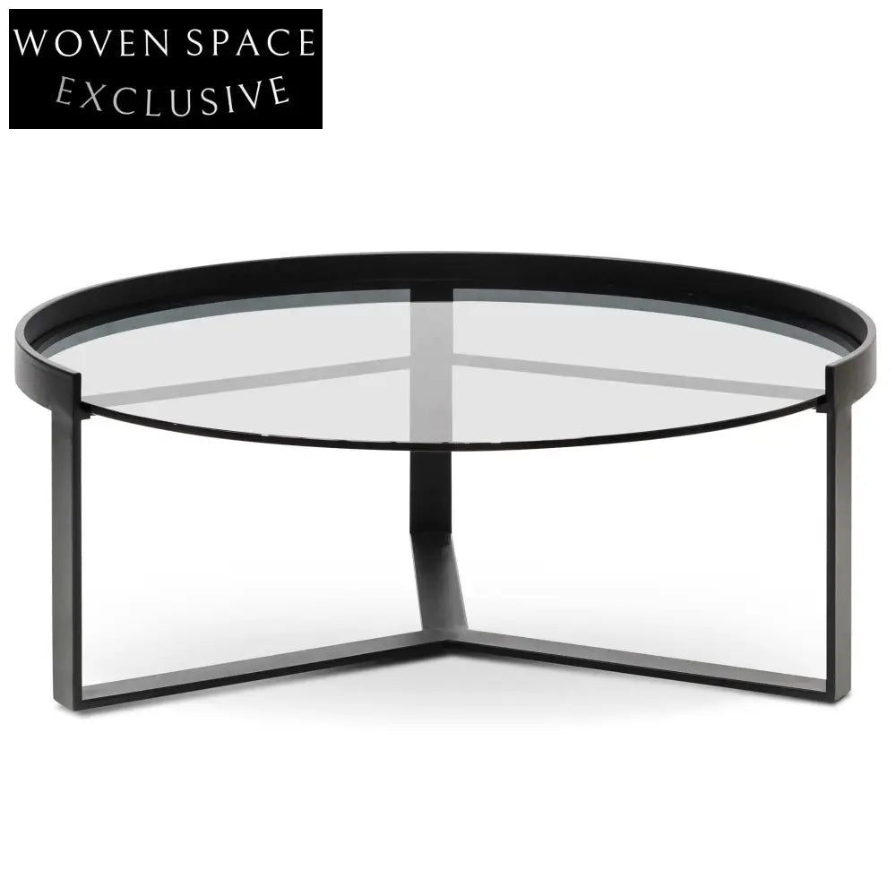 Marcel 90cm Glass Coffee Table - Large Coffee Tables