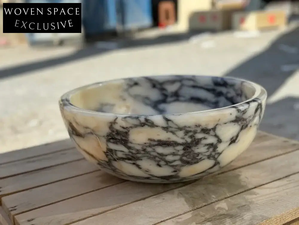 Marco Calacatta Viola round bowl marble Wash basin