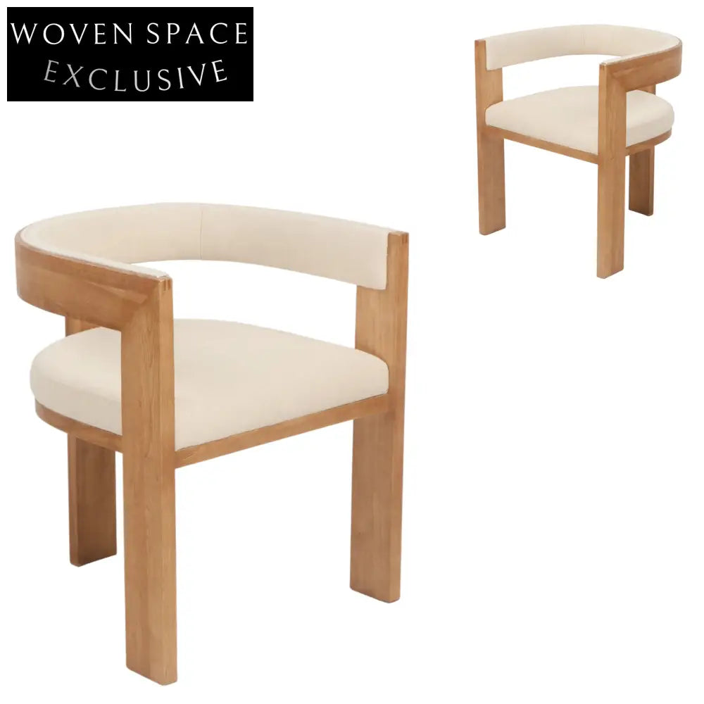 Margie Dining Chair - Light Beige Set of 2