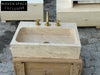 Marjolaine Travertine Marble Wash Basin - Trendy Bathroom Sink