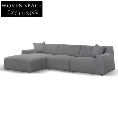 Marlin 3 Seater Left Chaise Sofa - Noble Grey