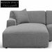 Marlin 3 Seater Left Chaise Sofa - Noble Grey Chaise Sofa