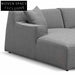 Marlin 3 Seater Left Chaise Sofa - Noble Grey Chaise Sofa