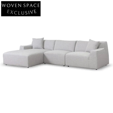 Marlin 3 Seater Left Chaise Sofa - Passive Grey