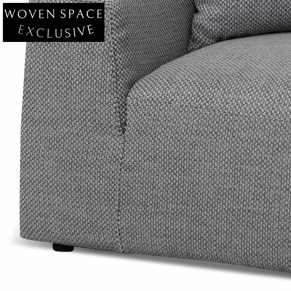 Marlin 3 Seater Right Chaise Sofa - Noble Grey Chaise Sofa