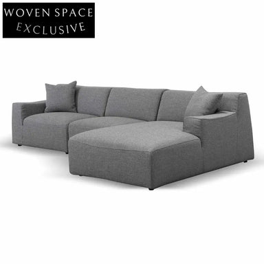 Marlin 3 Seater Right Chaise Sofa - Noble Grey