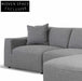 Marlin 3 Seater Right Chaise Sofa - Noble Grey Chaise Sofa