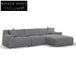 Marlin 3 Seater Right Chaise Sofa - Noble Grey Chaise Sofa