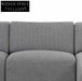 Marlin 3 Seater Right Chaise Sofa - Noble Grey Chaise Sofa