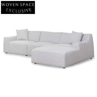 Marlin 3 Seater Right Chaise Sofa - Passive Grey
