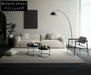 Marta High-End White Linen Sofa
