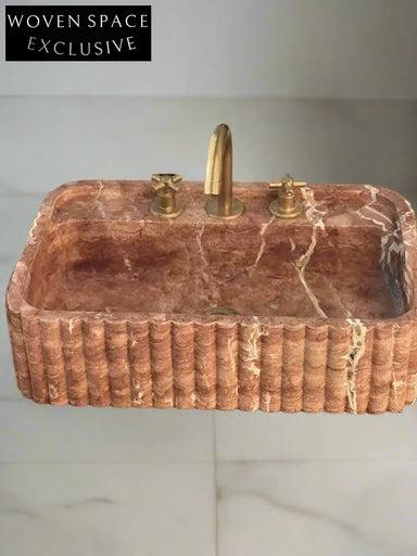 Martella Mooli Home Natural Marble Wall-Mounted Basin