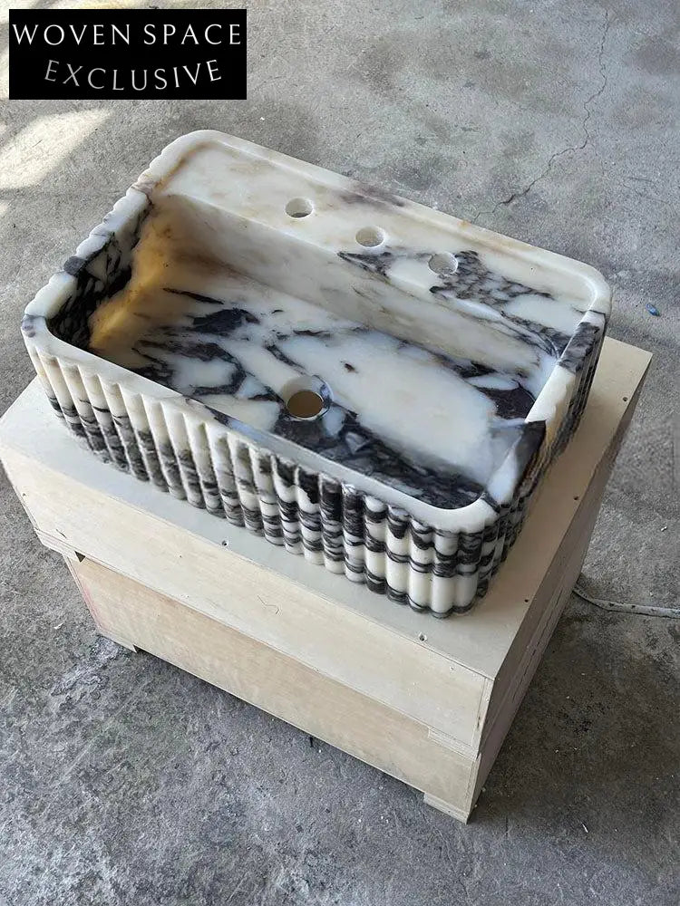 Martella Mooli Home Natural Marble Wall-Mounted Basin