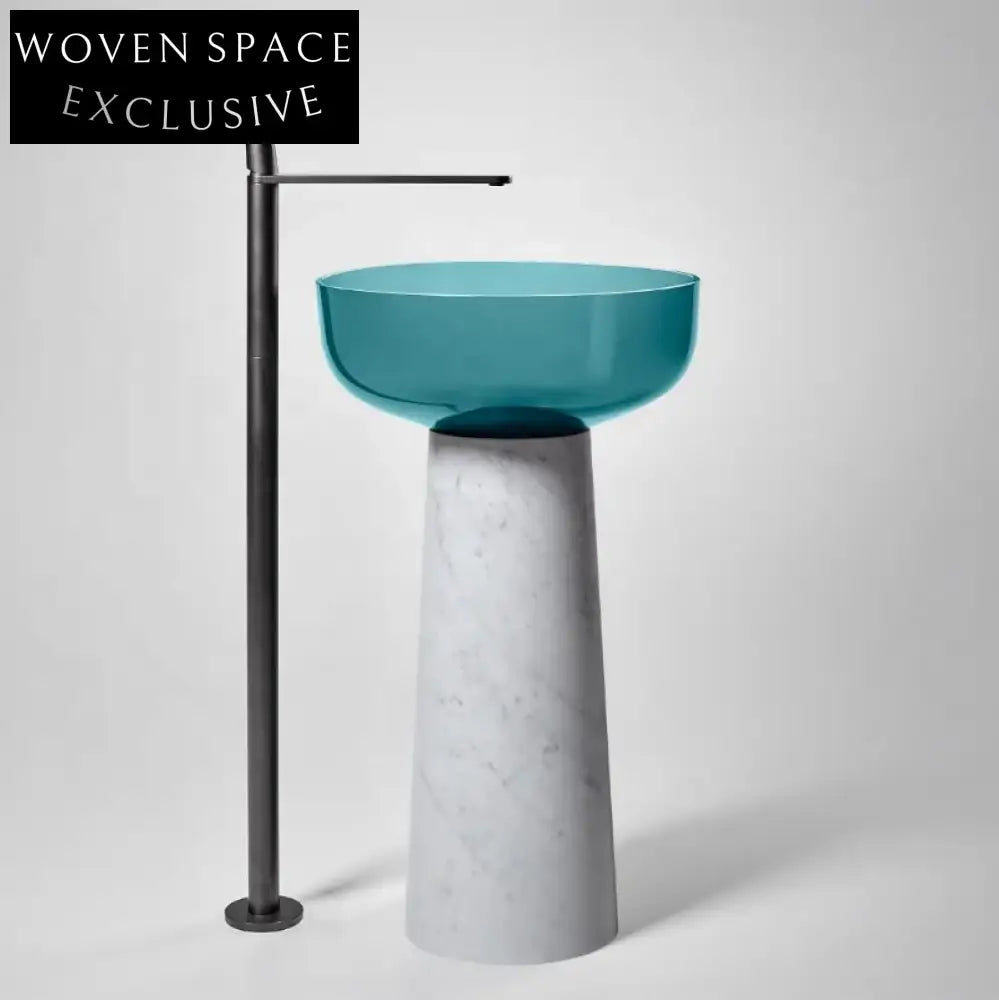 Matteo Glass pedestal basin