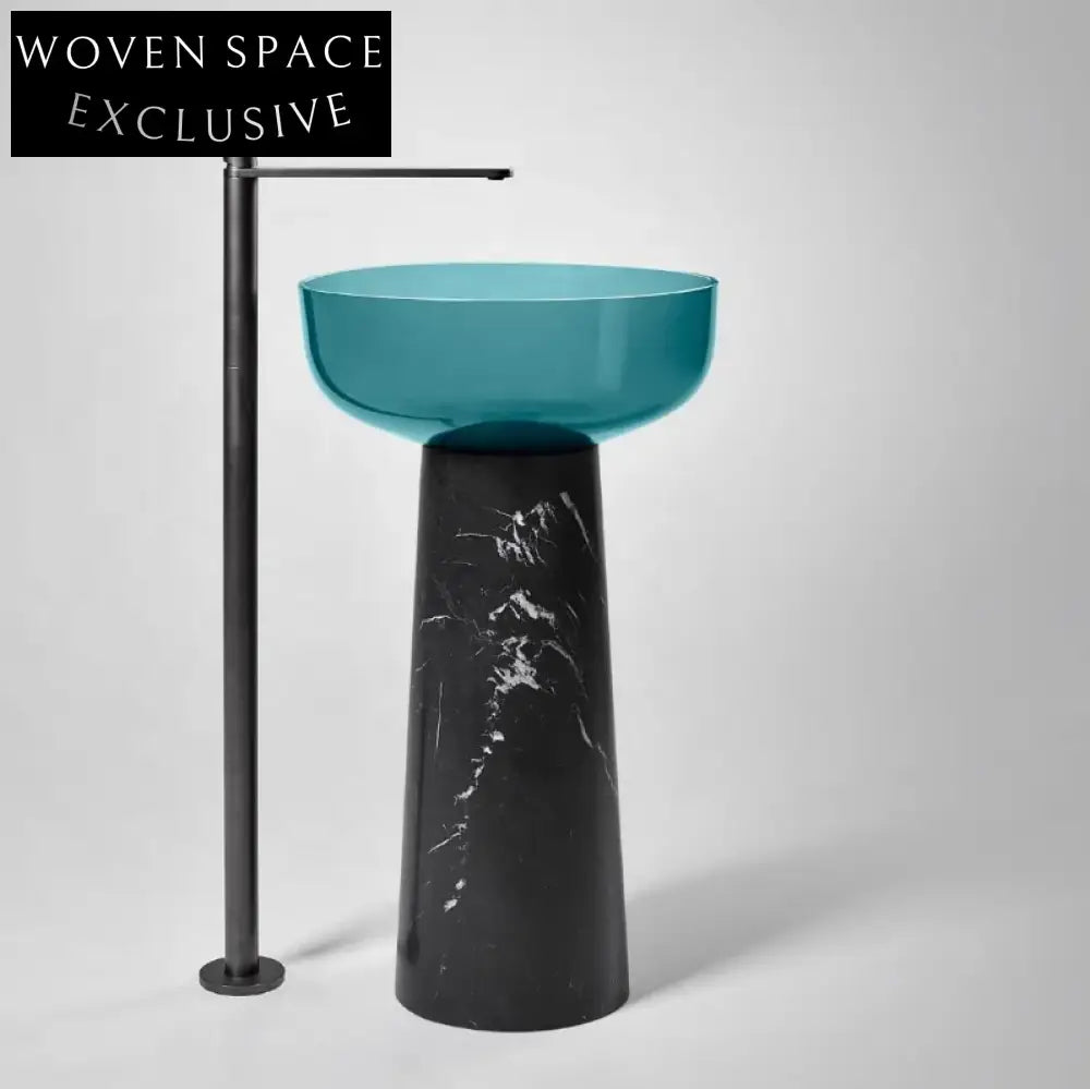 Matteo Glass pedestal basin