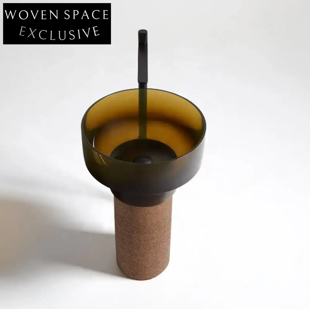 Matteo Glass pedestal basin