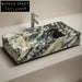 Matteo Viola Hand-Carved Marble Sink Ribbed Design Customizable