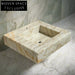 Mattia Calacatta Gold Marble Wall Sink