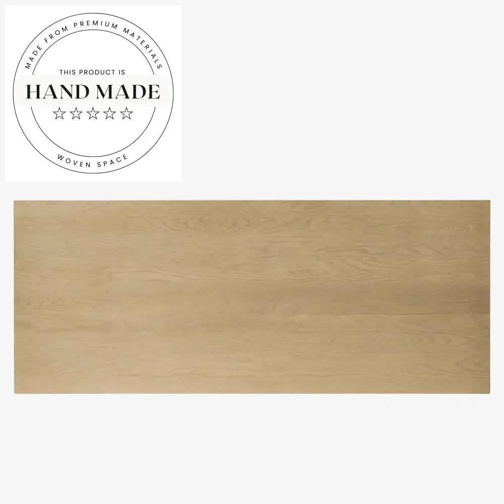 Medieval Natural Solid Wood Executive Nordic Writing Study Desk