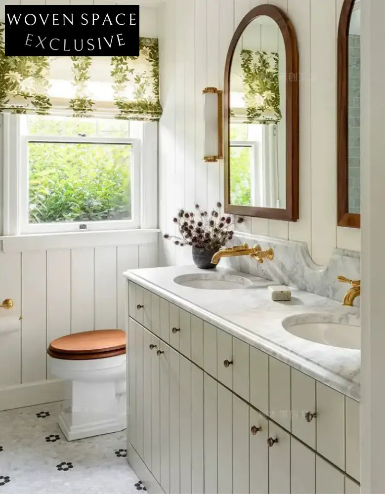 Mediterranean style retro bathroom cabinet