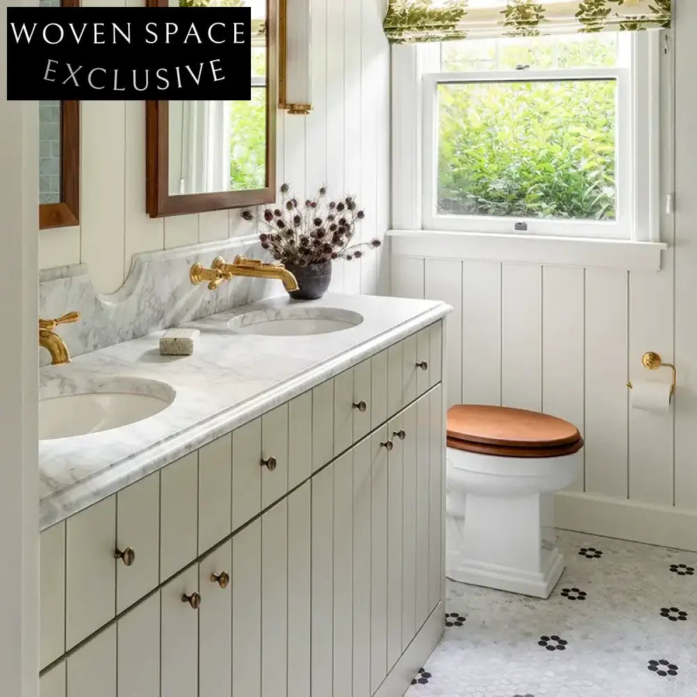 Mediterranean style retro bathroom cabinet