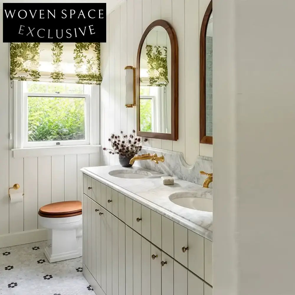 Mediterranean style retro bathroom cabinet