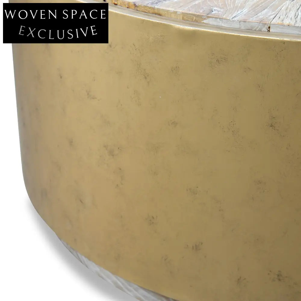 Melvin 1m Round Elm Coffee Table Coffee Tables