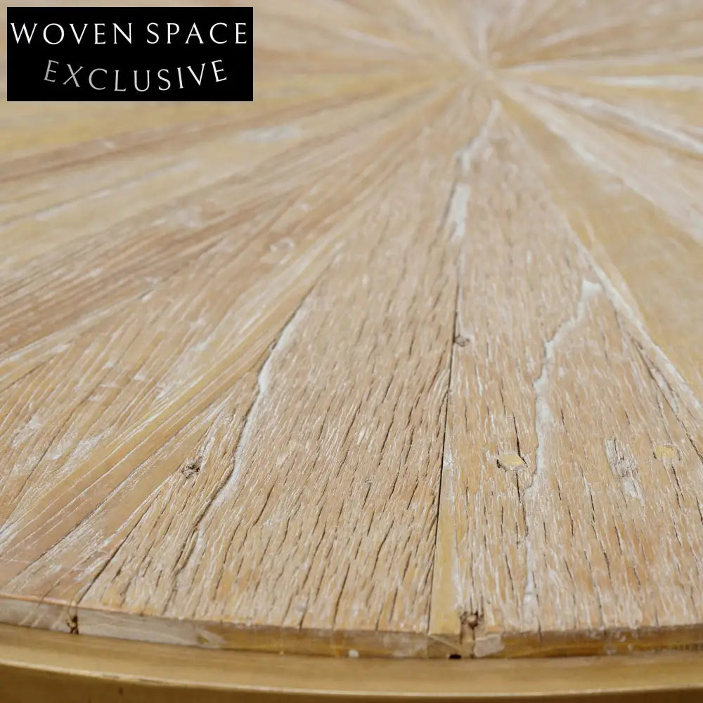 Melvin 1m Round Elm Coffee Table Coffee Tables