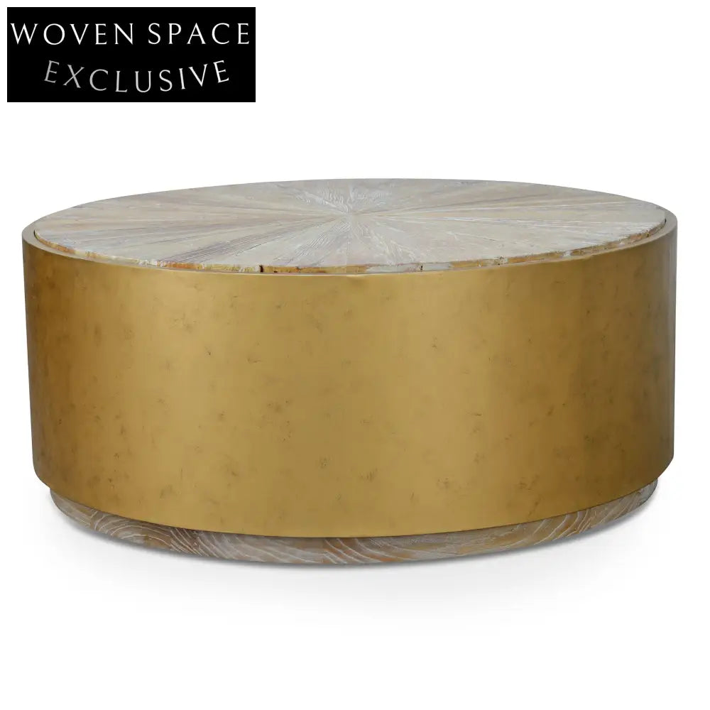 Melvin 1m Round Elm Coffee Table Coffee Tables