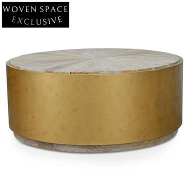 Melvin 1m Round Elm Coffee Table Coffee Tables