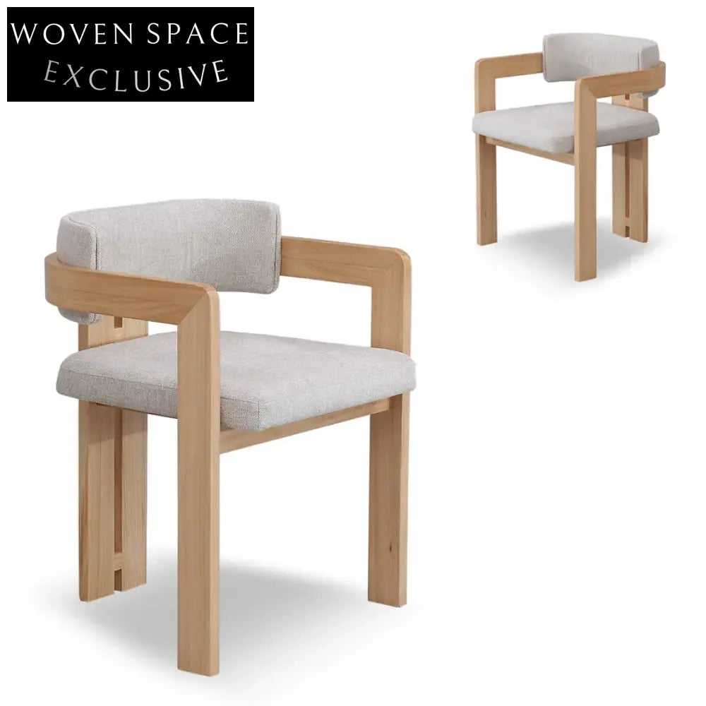 Merari Ash Dining Chair - Stone Beige (Set of 2)