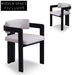 Merari Black Dining Chair - Stone Beige (Set of 2)