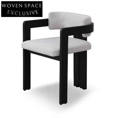 Merari Black Dining Chair - Stone Beige (Set of 2)