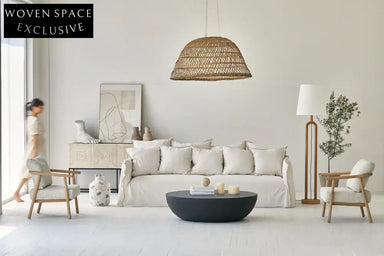 Mid-Century French Vintage Concrete Coffee Table - Black Brown Geometric Design