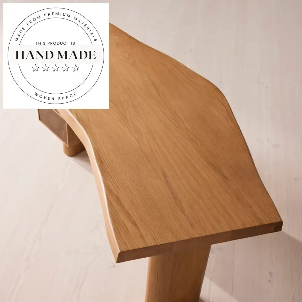 Mid-Century Modern Solid Walnut Wood Writing Study Executive Desk