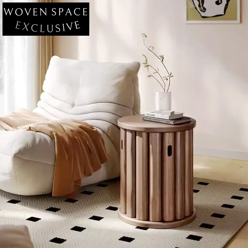 Mid-Century Modern Solid Wood Dining Chair with Cylindrical Legs, Comfortable Seating