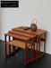 Authentic 1960s Danish Teak Nesting Coffee Tables Set by Andersen Wikkelsø