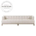 Mid-Century Tufted 4-Seater Solid Wood Leg Living Room Sofa