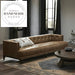 Mid-Century Tufted 4-Seater Solid Wood Leg Living Room Sofa