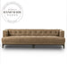 Mid-Century Tufted 4-Seater Solid Wood Leg Living Room Sofa