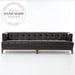 Mid-Century Tufted 4-Seater Solid Wood Leg Living Room Sofa
