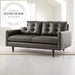 Mid-Century Vintage Industrial Genuine Leather Living Room Sofa Set