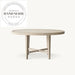 Midcentury Contemporary French Natural Oak Round 6 Seater Dining Table