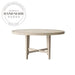 Midcentury Contemporary French Natural Oak Round 6 Seater Dining Table