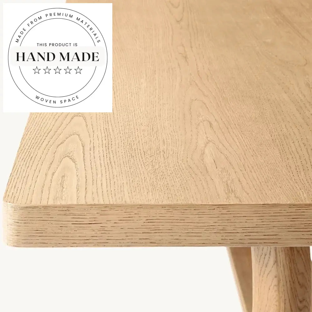 Midcentury Industrial Solid Wood 10-Seater Rectangular Dining Table