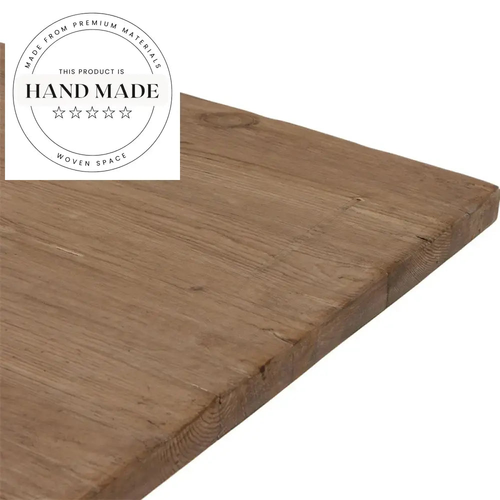 Midcentury Modern Rectangular Solid Teak Wood Outdoor Dining Table