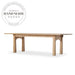 Midcentury Modern Rectangular Solid Teak Wood Outdoor Dining Table