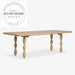 Midcentury Solid Wood 6-8 Seater Outdoor Patio Dining Table