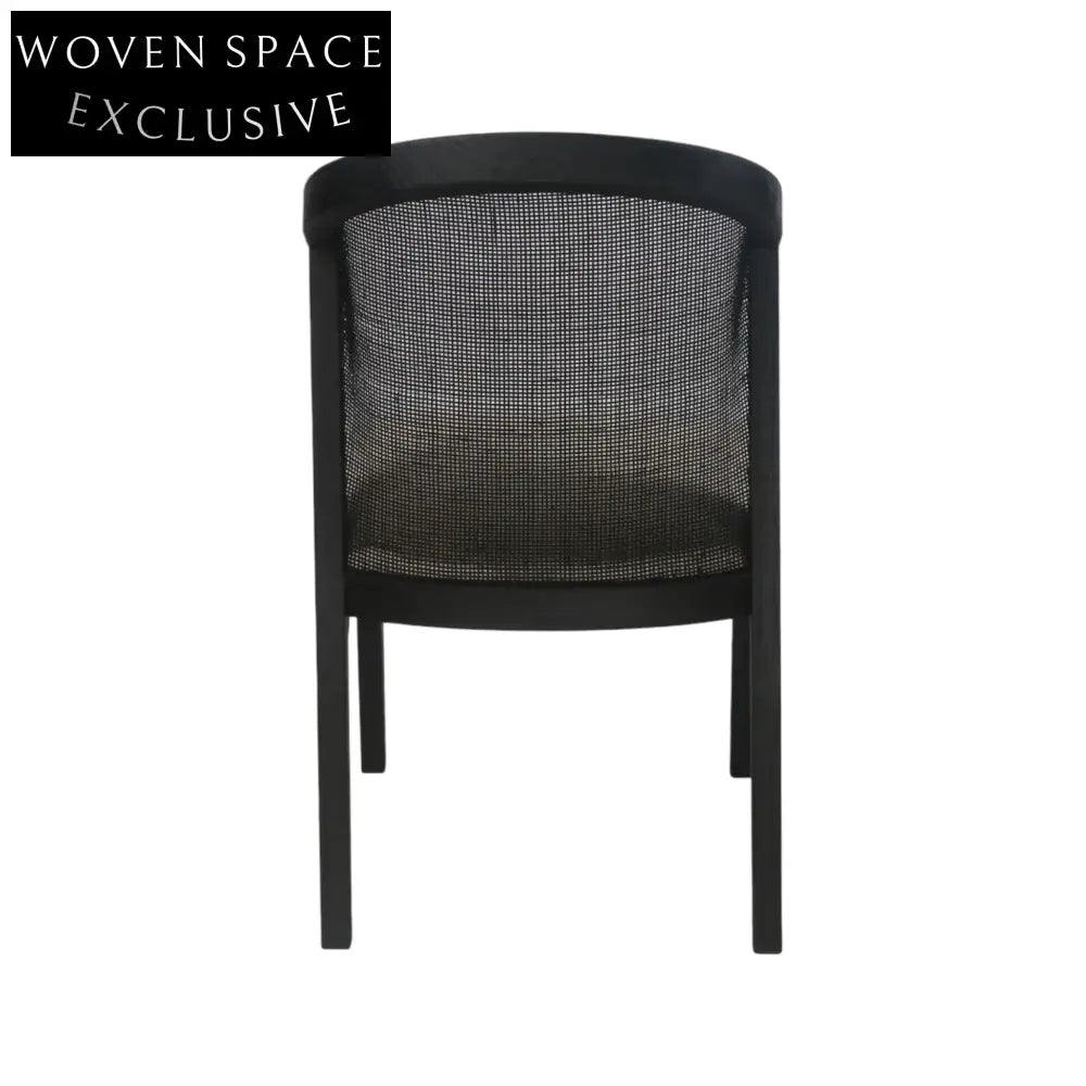 Miles Black ELM Dining Chair - Light Beige Dining Chair